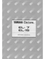 Preview for 1 page of Yamaha Electone EL-7 Owner'S Manual