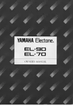 Предварительный просмотр 1 страницы Yamaha Electone EL-70 Owner'S Manual