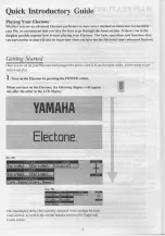 Предварительный просмотр 8 страницы Yamaha Electone EL-70 Owner'S Manual