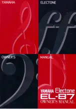 Предварительный просмотр 1 страницы Yamaha Electone EL-87 Owner'S Manual