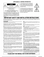 Предварительный просмотр 2 страницы Yamaha Electone EL-90 Owner'S Manual