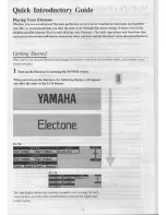 Предварительный просмотр 8 страницы Yamaha Electone EL-90 Owner'S Manual