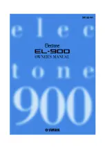 Yamaha Electone EL-900 Owner'S Manual preview