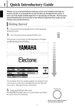 Предварительный просмотр 12 страницы Yamaha Electone ELX-1 Owner'S Manual