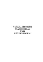 Yamaha Electone F-400 Owner'S Manual предпросмотр