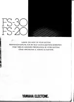 Preview for 1 page of Yamaha Electone FS-20 User Manual