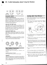 Preview for 28 page of Yamaha Electone FS-20 User Manual