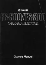 Предварительный просмотр 1 страницы Yamaha Electone FS-300 Owner'S Manual