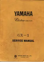 Предварительный просмотр 1 страницы Yamaha Electone GX-1 Service Manual