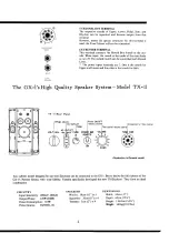 Preview for 5 page of Yamaha Electone GX-1 User Manual