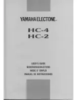 Preview for 1 page of Yamaha Electone HC-4 User Manual