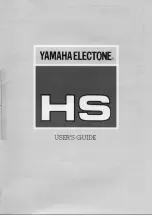 Yamaha Electone HS-4 User Manual предпросмотр