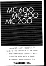 Yamaha Electone MC-200 User Manual предпросмотр