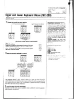 Предварительный просмотр 9 страницы Yamaha Electone MC-600 Manual