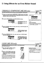 Предварительный просмотр 7 страницы Yamaha Electone ME-200 User Manual