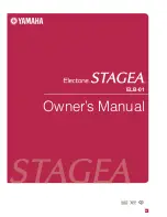 Yamaha Electone STAGEA ELB-01 Owner'S Manual предпросмотр