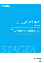 Предварительный просмотр 1 страницы Yamaha Electone STAGEA ELB-02 Owner'S Manual