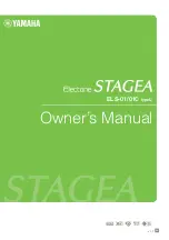 Yamaha Electone Stagea ELS-01 Owner'S Manual preview