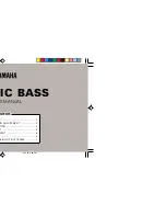 Предварительный просмотр 1 страницы Yamaha Electric Bass Owner'S Manual