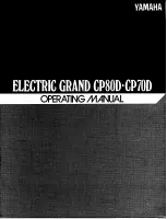 Yamaha Electric Grand CP-70D Operating Manual предпросмотр