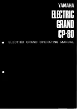 Yamaha Electric Grand CP-80 Operating Manual предпросмотр