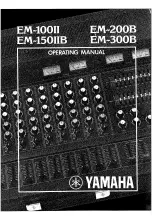 Yamaha EM-100II Operating Manual preview