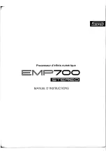 Предварительный просмотр 3 страницы Yamaha EMP700 (French) Manuel De Fonctionnement