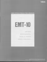 Yamaha EMT-10 User Manual preview