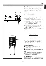 Предварительный просмотр 29 страницы Yamaha EMX-100CD Owner'S Manual