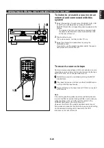 Предварительный просмотр 31 страницы Yamaha EMX-100CD Owner'S Manual