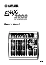 Yamaha EMX 2000 Owner'S Manual preview