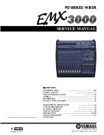 Preview for 1 page of Yamaha EMX3000 Service Manual