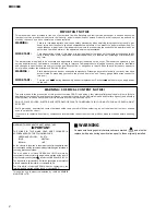 Preview for 2 page of Yamaha EMX3000 Service Manual