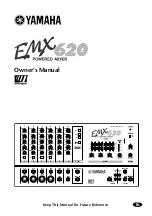Yamaha EMX620 Owner'S Manual preview