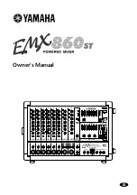 Yamaha EMX860ST Owner'S Manual preview