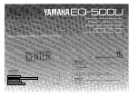 Preview for 1 page of Yamaha EQ-500U Owner'S Manual