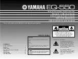 Preview for 1 page of Yamaha EQ-550 Owner'S Manual