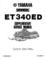 Yamaha ET340ED Supplementary Service Manual предпросмотр