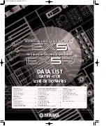 Yamaha EX5R Data List preview