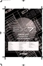 Yamaha EX7 Data List preview