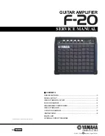 Preview for 1 page of Yamaha F-20 Service Manual