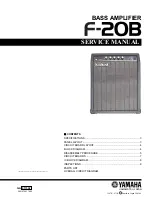 Предварительный просмотр 1 страницы Yamaha F-20B Service Manual