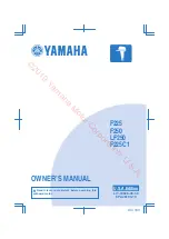 Preview for 1 page of Yamaha F225C1 Owner'S Manual