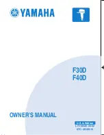 Preview for 1 page of Yamaha F30D Owner'S Manual