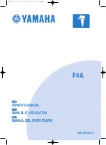 Yamaha F4 Owner'S Manual preview
