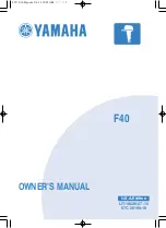 Yamaha F40 Owner'S Manual preview