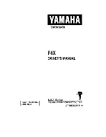 Preview for 1 page of Yamaha F4X Owner'S Manual