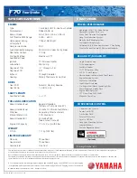 Preview for 8 page of Yamaha F70 Brochure & Specs