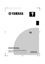 Yamaha F8 Owner'S Manual preview