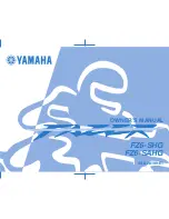 Yamaha Fazer FZ6-SAHG Owner'S Manual preview